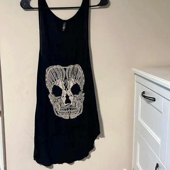 Full Tilt | Tops | Full Tilt Skeleton Shirt Dress | Poshmark